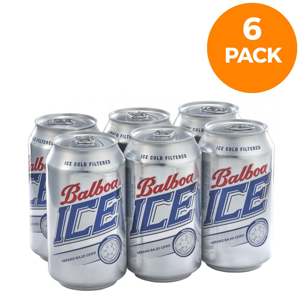 CERVEZA BALBOA ICE LATA 6 PACK