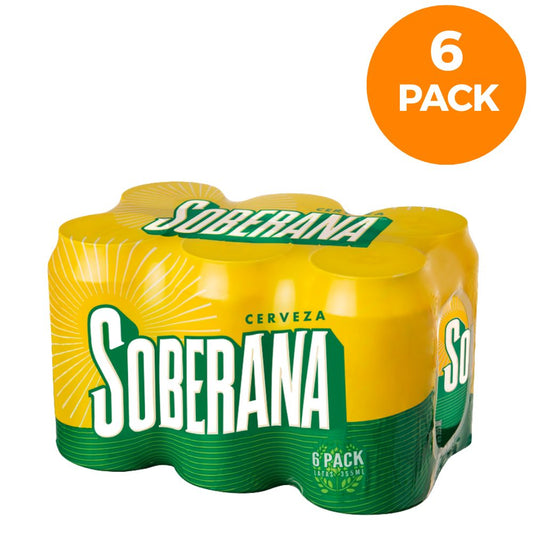 CERVEZA SOBERANA LATA 355ML 6 PACK