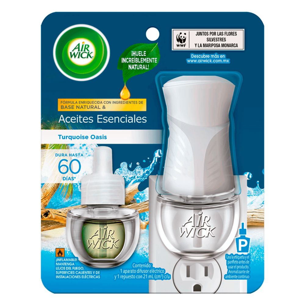 AMBIENTADOR ACEITES ESENCIALES TURQUOISE OASIS AIR WICK 21 ML