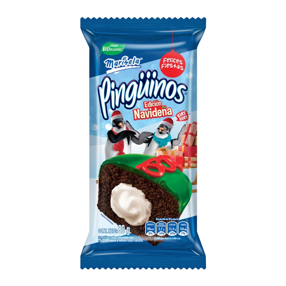 PINGUINOS NAVIDEÑOS BIMBO 80 GR