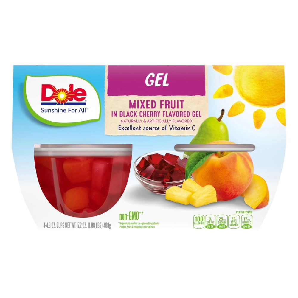 GELATINA MIX DE FRUTAS DOLE 4 PACK