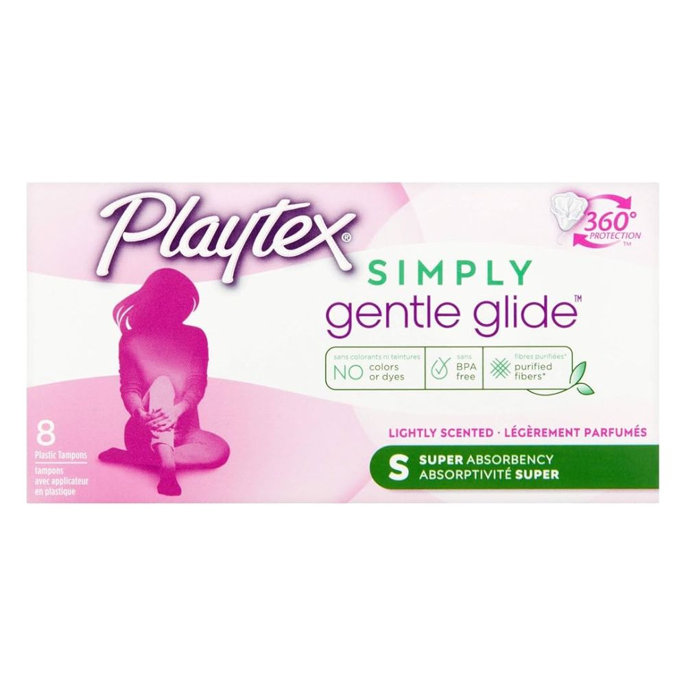 TAMPONES SIN PERFUME SUPER PLUS PLAYTEX 8 UND