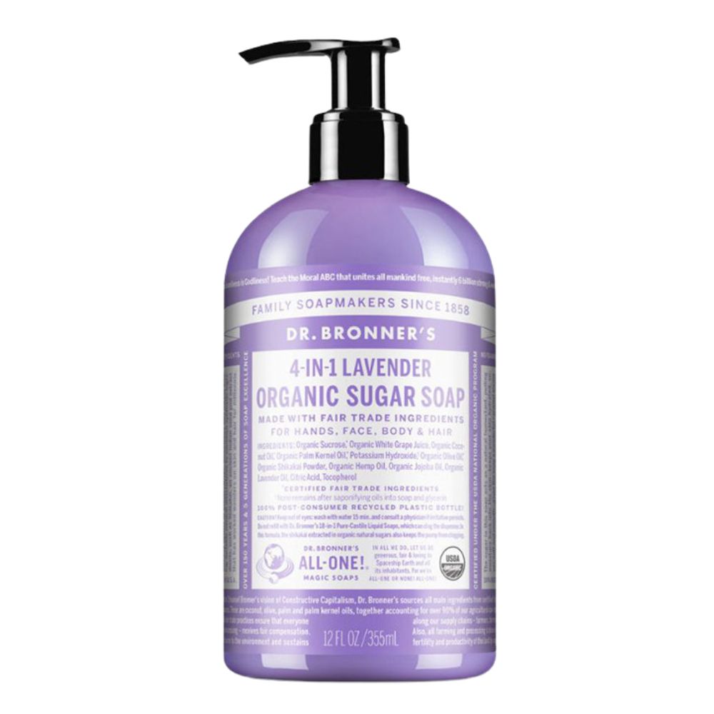 JABON DE AZUCAR ORGANICO LAVANDA DR BRONNER´S 355 ML