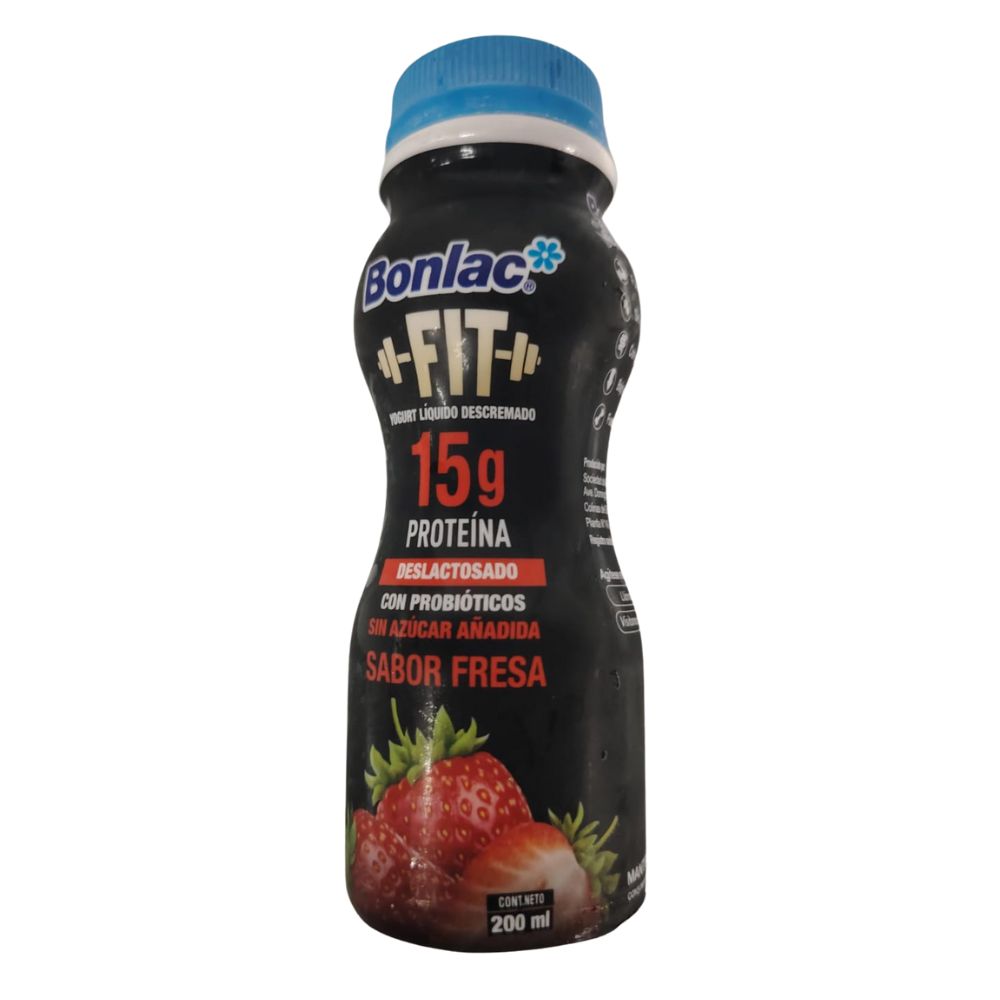 YOGURT FIT DESLACTOSADO FRESA BONLAC 200 ML