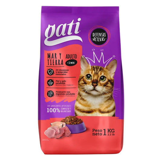 COMIDA PARA GATOS GATI MAR Y TIERRA 2.2 LBS