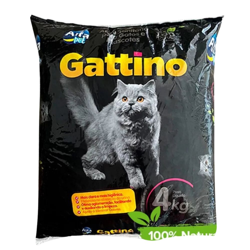 ARENA NATURAL PARA GATO GATTINO 4 KG