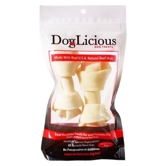 HUESO PARA PERRO SABOR NATURAL DOGLICIOUS 2 UND