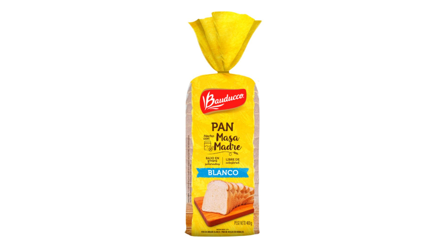 BAUDUCCO PAN BLANCO DE MASA MADRE 390 GR