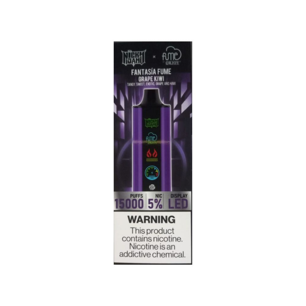 VAPE FUME NICKY JAM GRAPE KIWI 15000 PUFFS