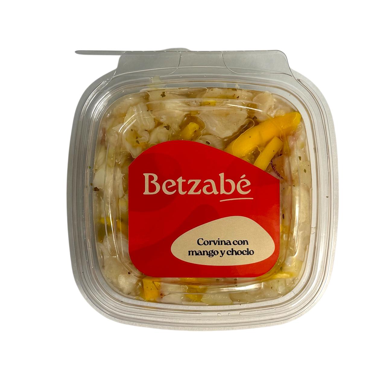 CEVICHE DE CORVINA CON CHOCLO Y MANGO BETZABE 8 OZ