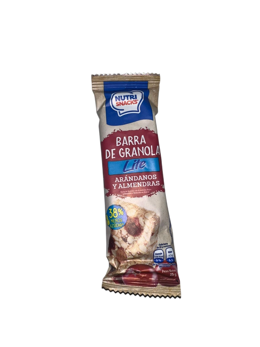 BARRA DE GRANOLA SIN AZUCAR MARACUYA Y CHIA NUTRI SNACKS