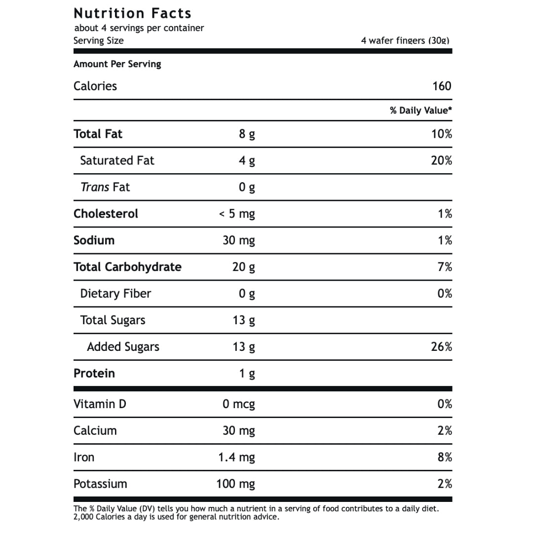 GALLETAS WAFERS CHOCOLATE SIN GLUTEN GLUTINO 4.6 OZ