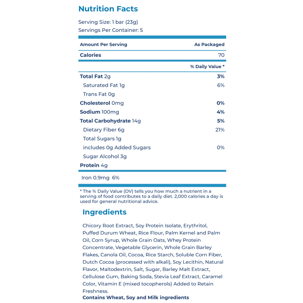 FIBER ONE BAR CHOCOLATE 4.1OZ