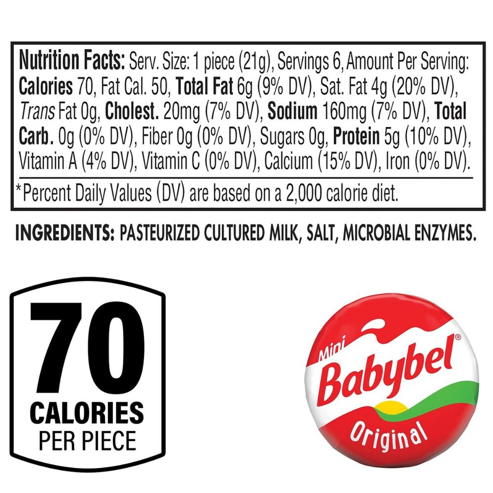 QUESO BEL MINI BABYBEL ORIGINAL 128 GR