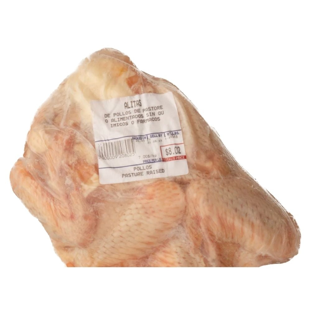ALITAS DE POLLO DE PASTOREO PANAMA NATURALS - 10 UNIDADES DE 1.225 KG