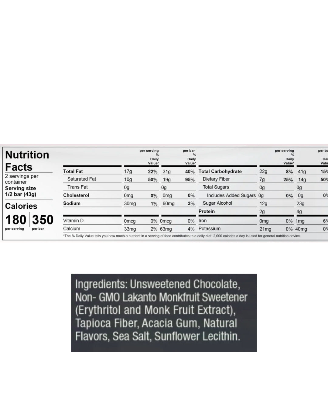 CHOCOLATE BARS 55% CACAO SUGAR-FREE LAKANTO 85 GR