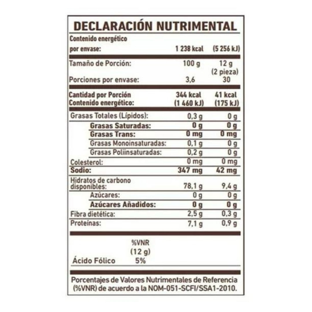 GALLETAS DE ARROZ SANISSIMO CON QUINOA Y SAL 9 PAQ 108 G