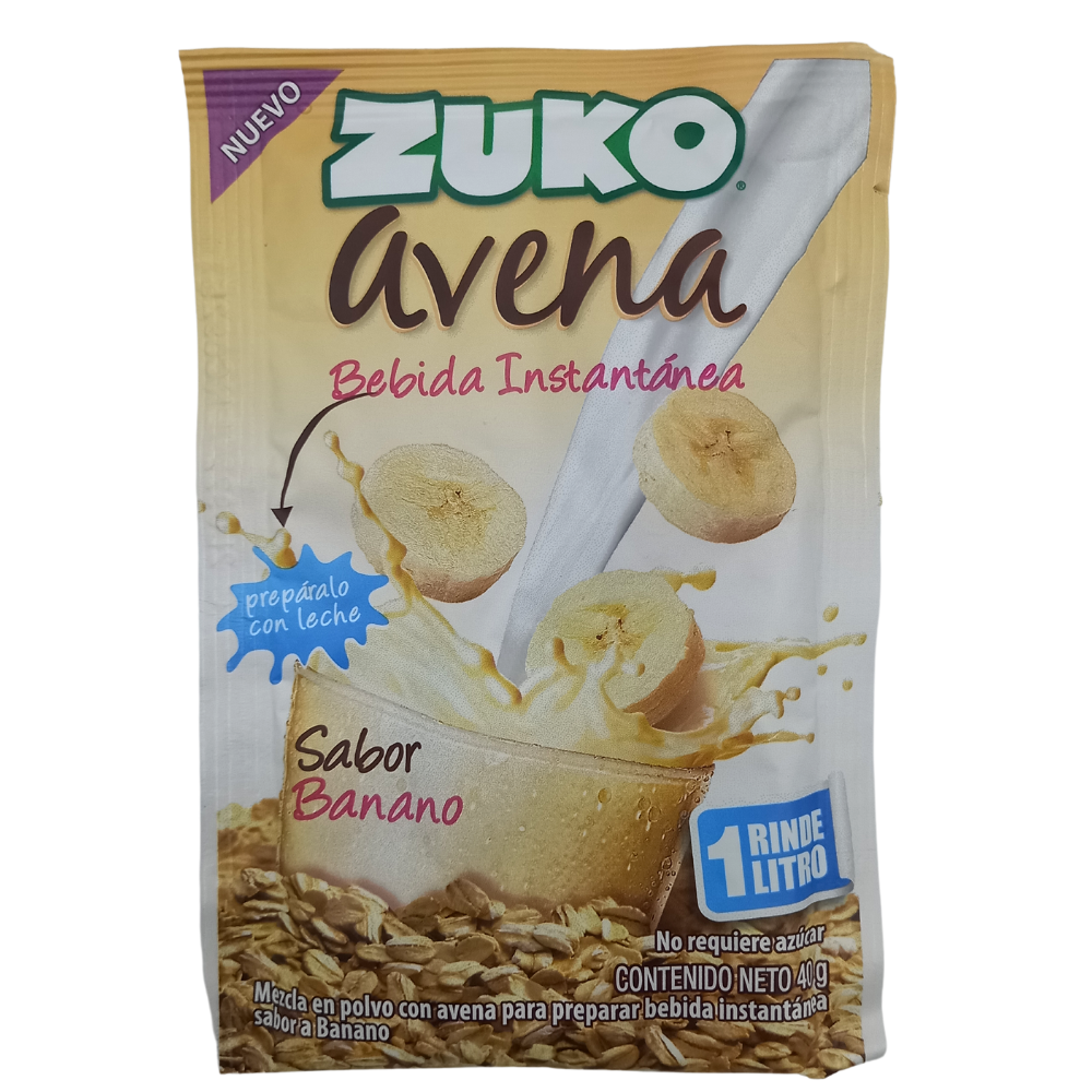 ZUKO AVENA BANANO 40 GR