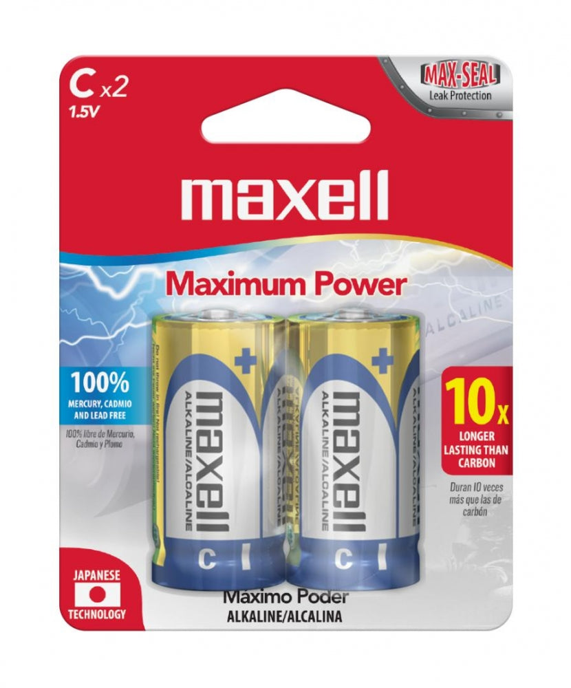 BATERÍA MAXELL ALKALINA LR14/AM2 C 2-PACK