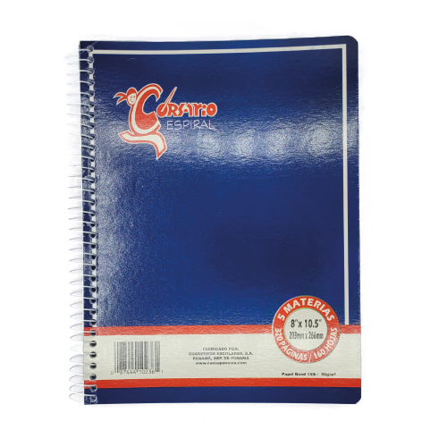 LIBRETA CORSARIO ESPIRAL 5 MATERIAS