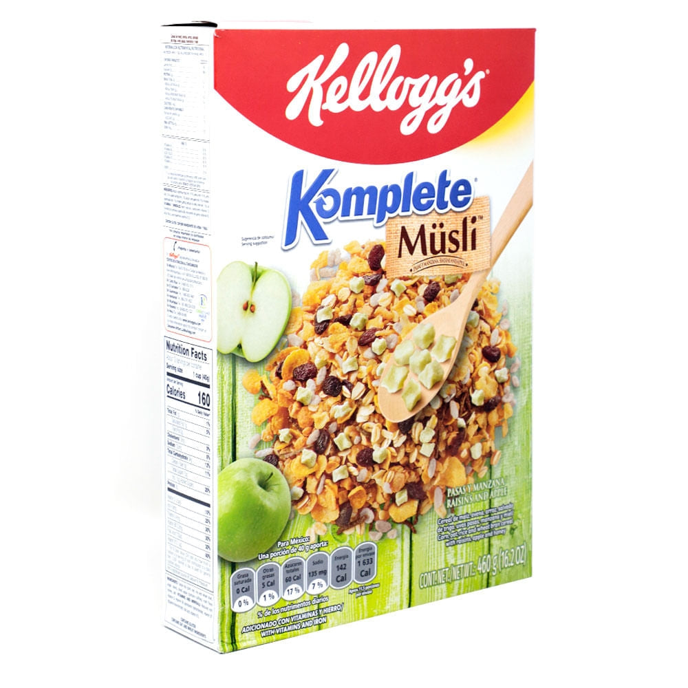 Cereal Komplete Pasas Y Manzanas 460 g