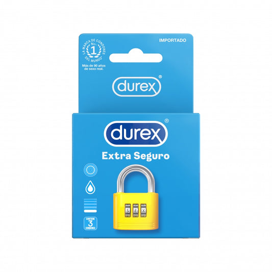 PRESERVATIVO DUREX EXTRA SEGURO 3 UNIDADES