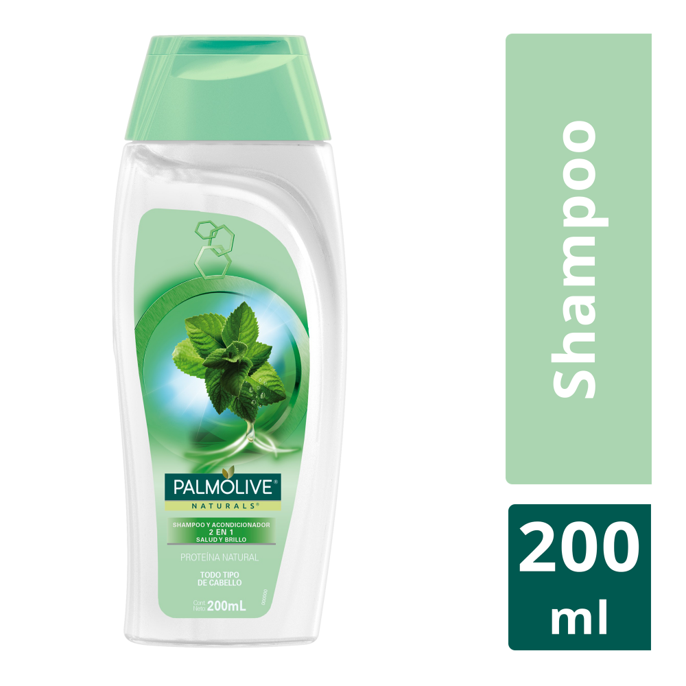 SHAMPOO ACOND 2 EN 1 PALMOLIVE NATURALS SALUD Y BRILLO 200ML