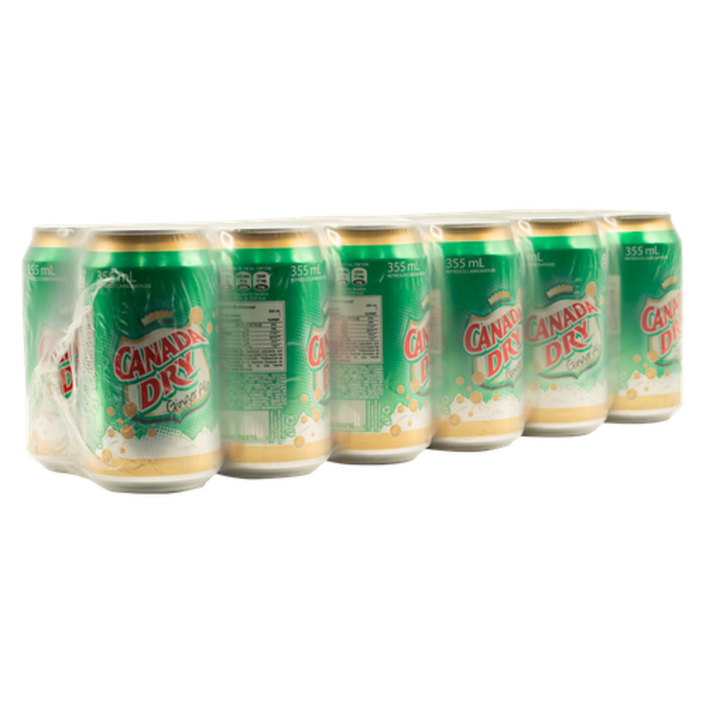 SODA GINGER ALE CANADA DRY LATA 12 PACK