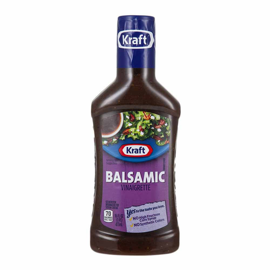 ADEREZO DE VINAGRETA BALZAMICA KRAFT 16 OZ