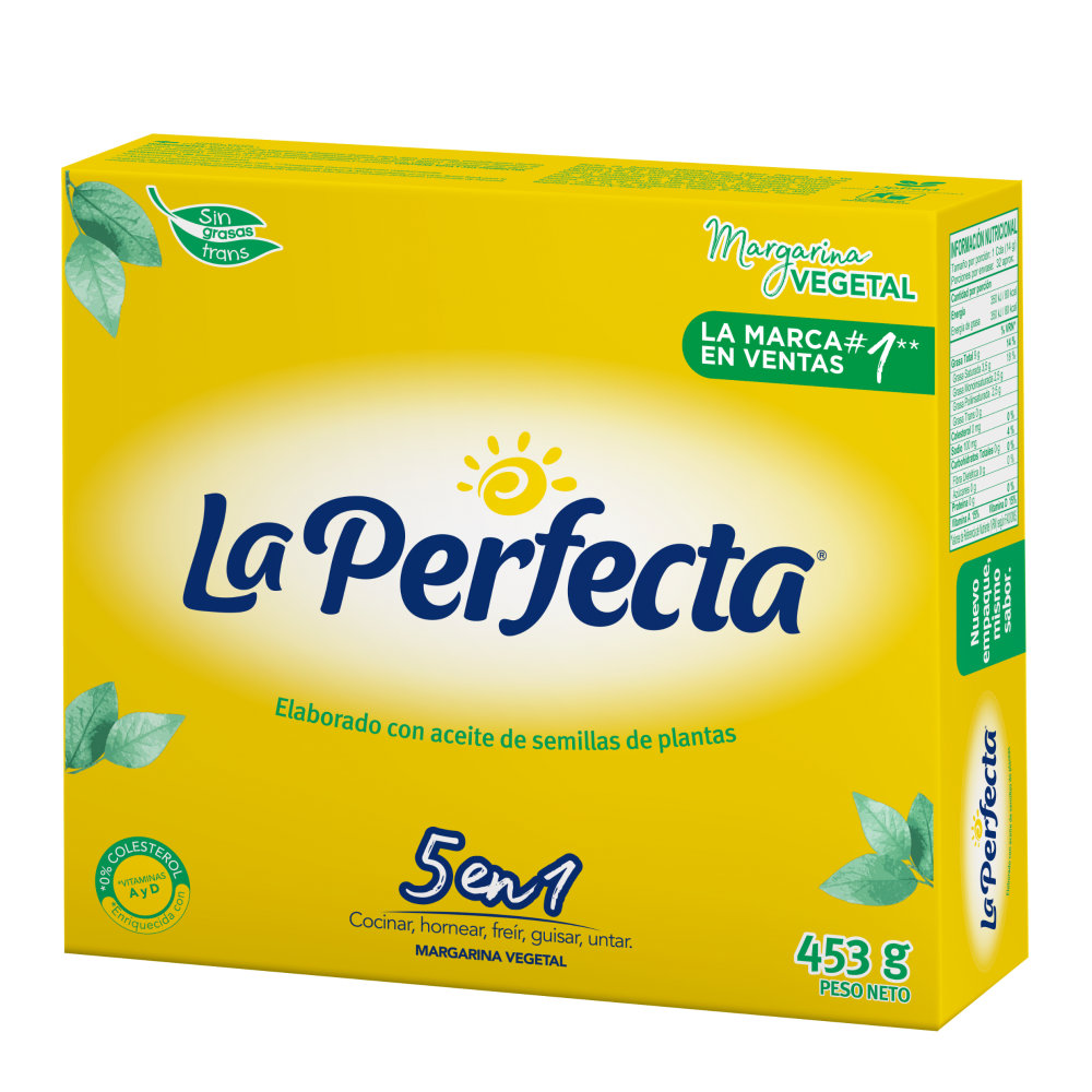 MARGARINA LA PERFECTA BARRA 453 GRS