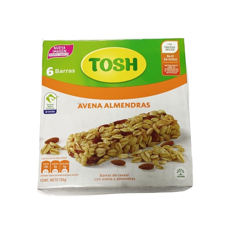 BARRA TOSH DE ALMENDRA 138 G