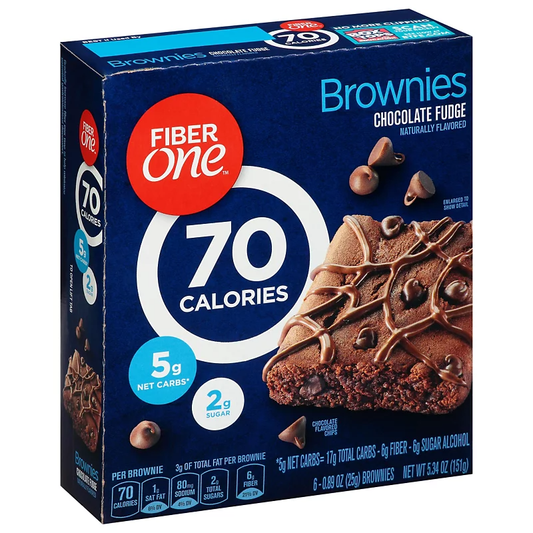 BROWNIE FIBER ONE CHOCOLATE FUDGE 5.34OZ
