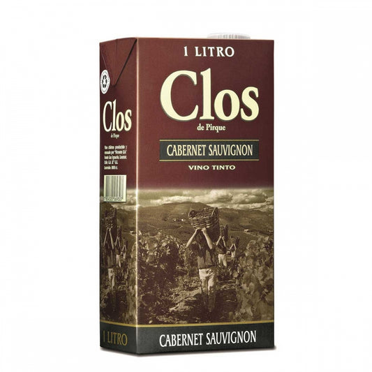 VINO CLOS DE PIRQUE CABERNET TETRA 1 LT