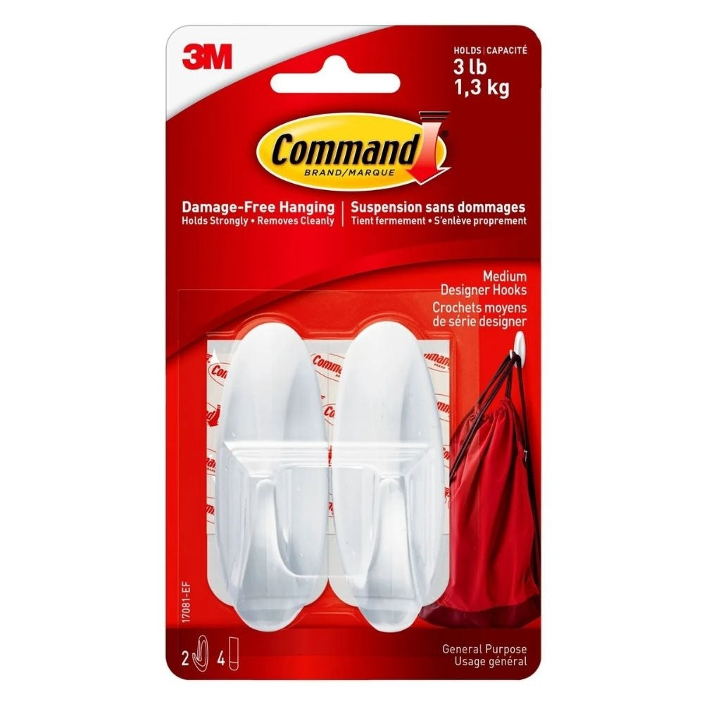 GANCHO MEDIANO BLANCO COMMAND 2 UND