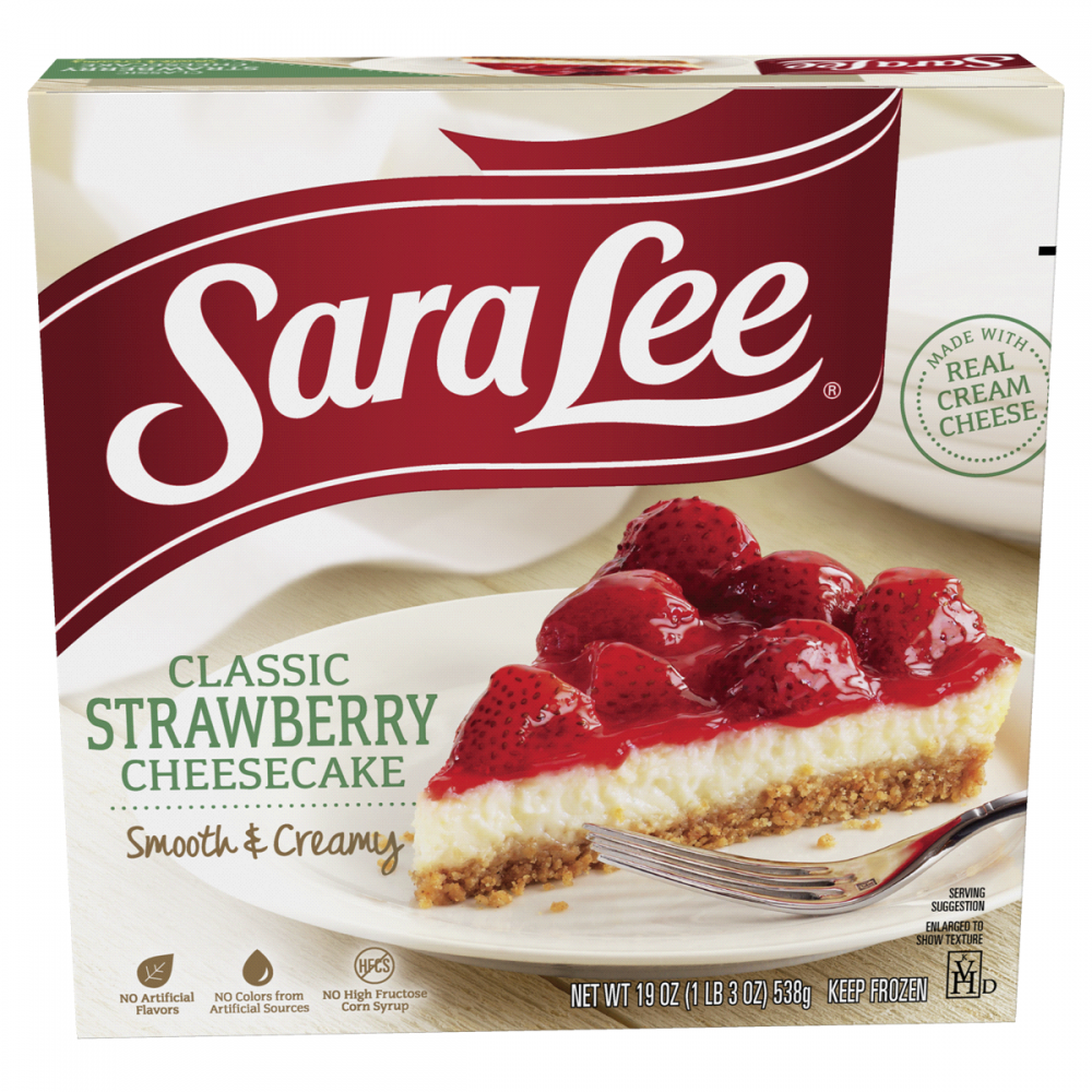 DULCE SARA LEE ORIGINAL STRAWBERRY CREAM CHEESECAKE 19 OZ