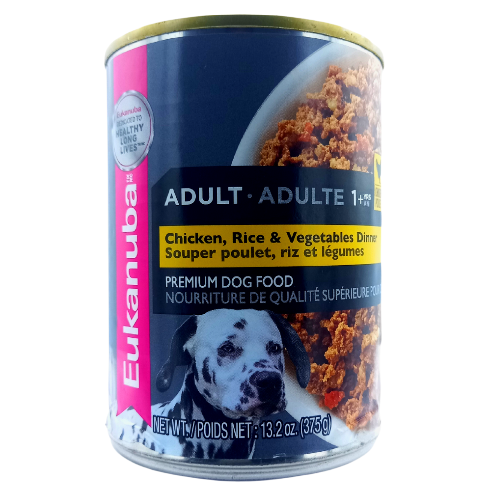 EUKANUBA ADULTO CHICKEN, RICE & VEGETABLES 13.2 OZ