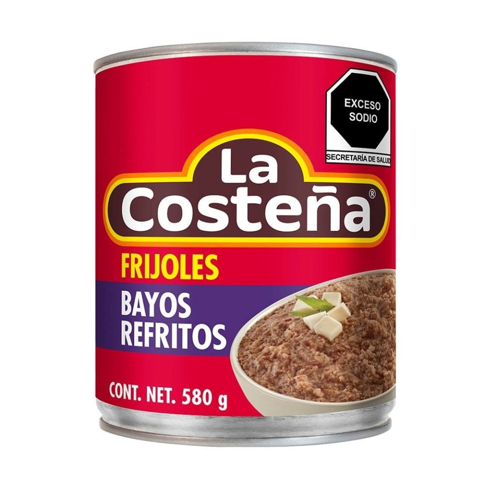 FRIJOLES BAYOS REFRITOS LA COSTEÑA 580 GR