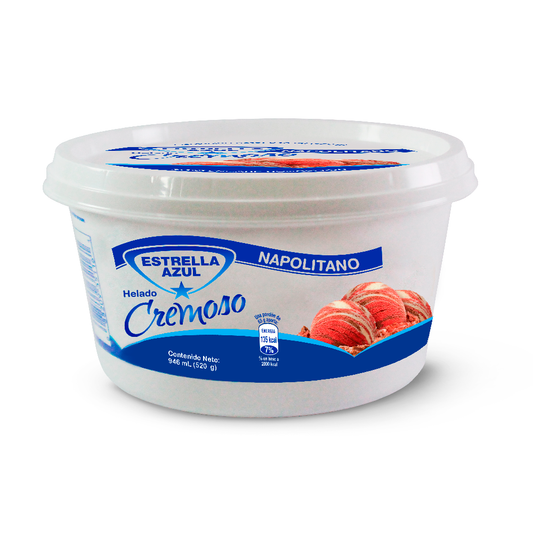 HELADO ESTRELLA AZUL NAPOLITANO 900 ML