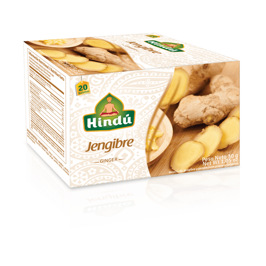 TÉ HINDÚ JENGIBRE  CAJA DE 20 SOBRES