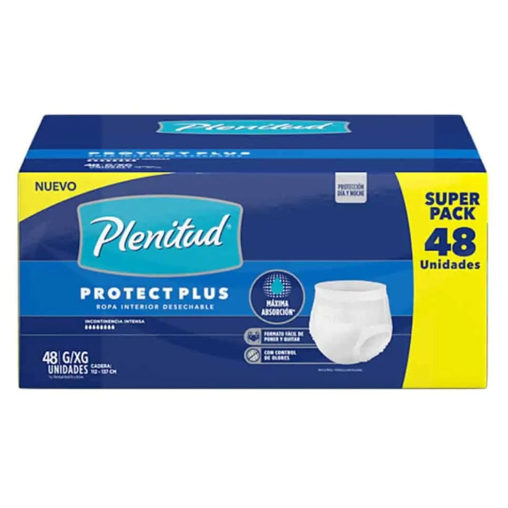 PAÑALES ADULTO PANST PROT PLENITUD L/XL 48 UND