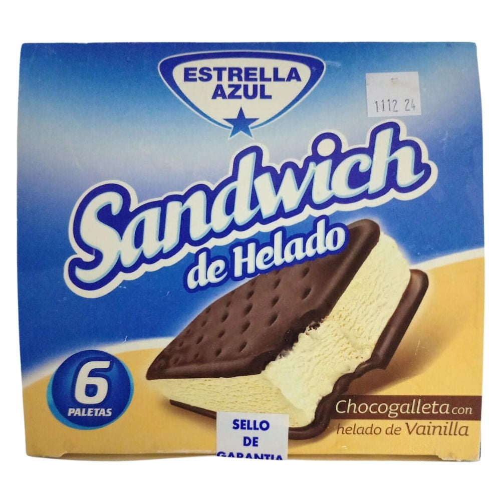 GALLETAS DE HELADO ESTRELLA AZUL 6 UND
