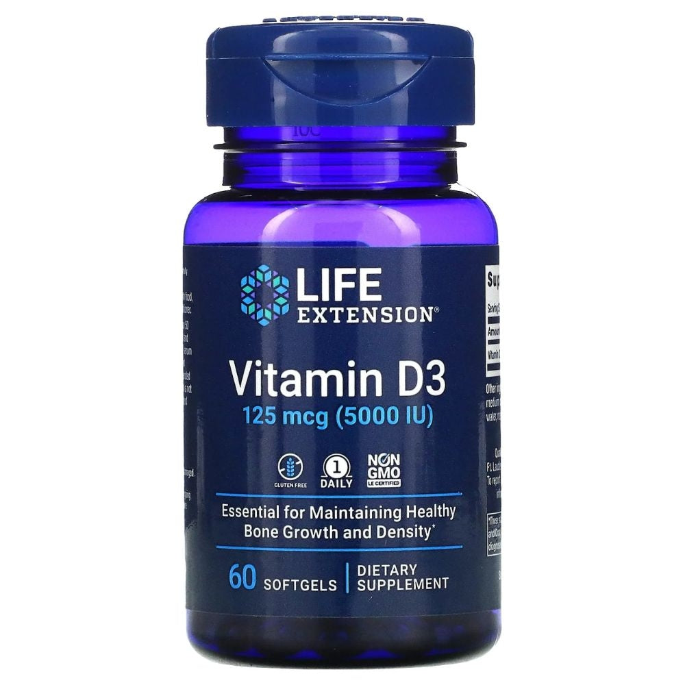 VITAMINA D3 5000 IU LIFE EXTENSION 60 CAP