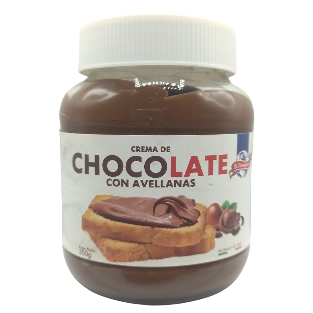 CREMA DE CHOCOLATE Y AVELLANA 350 GR