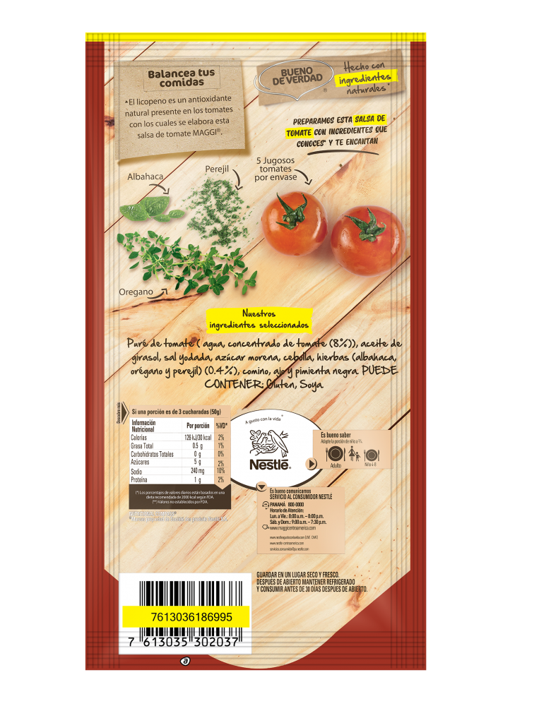 SALSA DE TOMATE MAGGI FINAS HIERBAS 350 G
