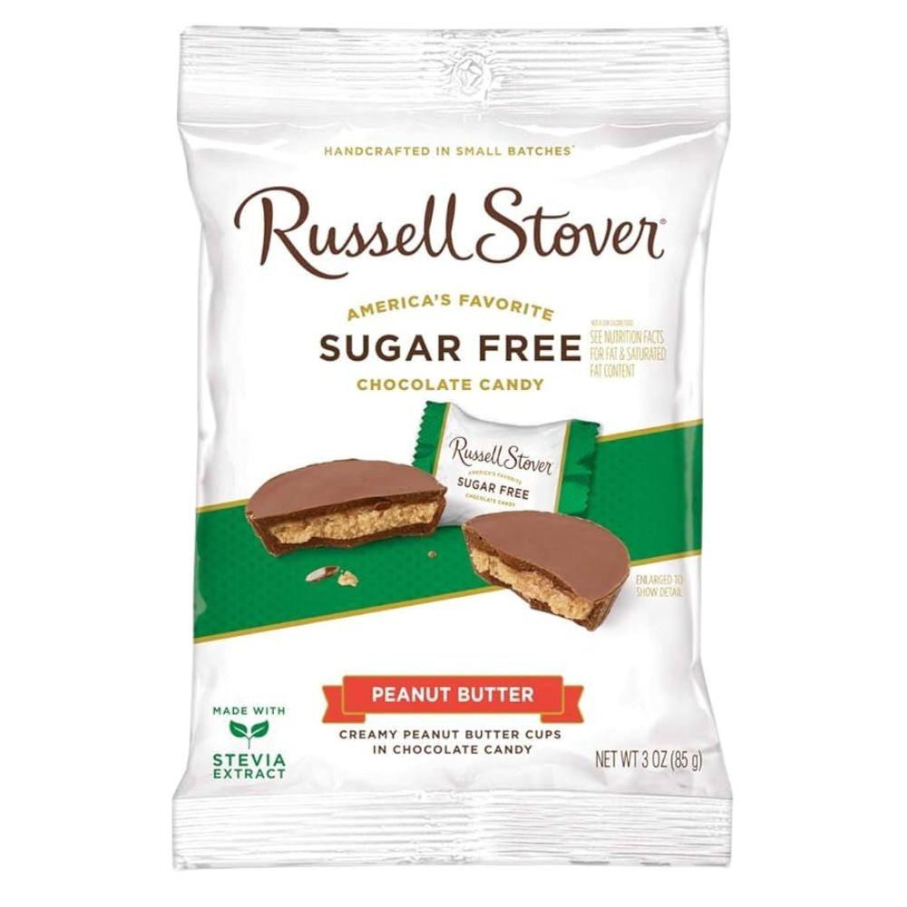 CHOCOLATE RELLENO DE MANTEQUILLA DE MANI SUGAR FREE RUSSELL STOVER 85 GR
