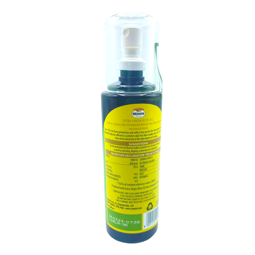 ACEITE DE OLIVA EXTRA VIRGEN EN SPRAY MONINI 200 ML