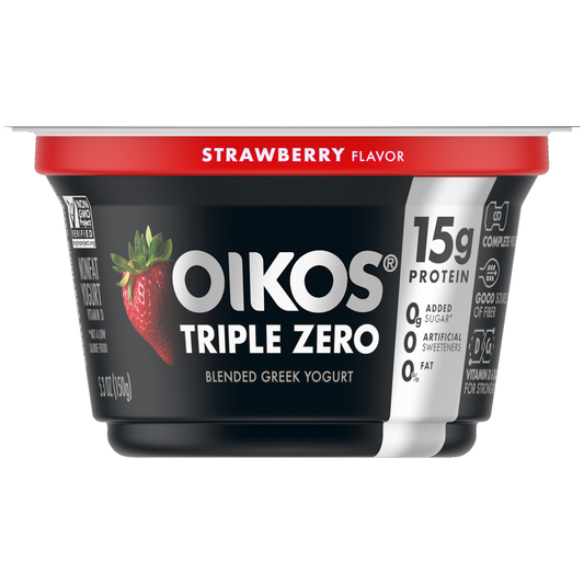 YOGURT OIKOS GRIEGO TRIPLE ZERO STRAWBERRY 5.3OZ