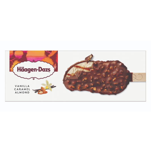 PALETA ICE CREAM VAINILLA CARAMEL ALMOND HAAGEN-DAZS 70 GR