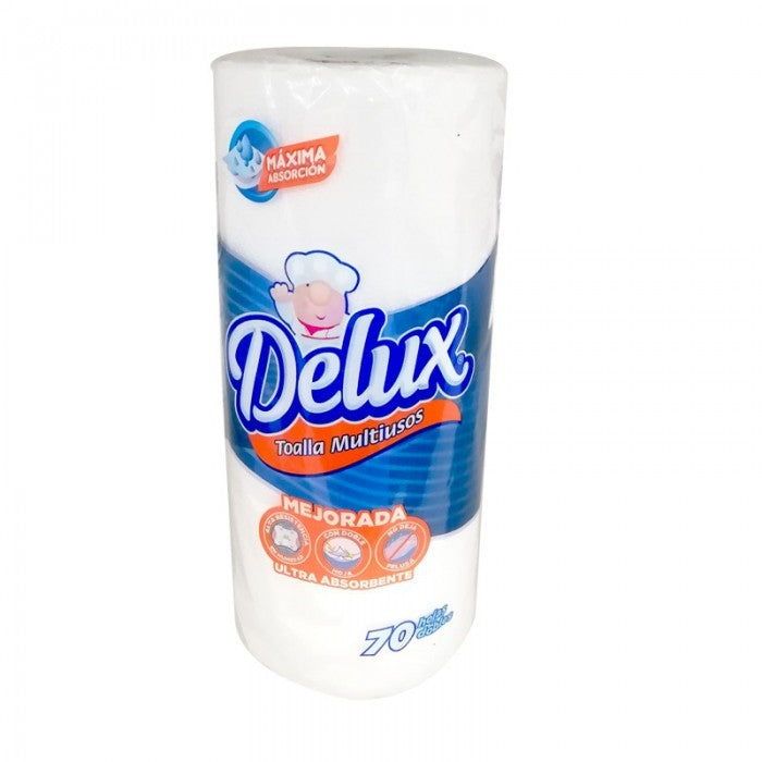 PAPEL TOALLA DELUX 1 ROLLO BLANCO