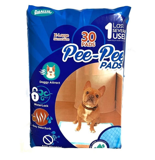 PEE PEE PADS DARWIL 30 UNIDADES 60 CM X 60 CM